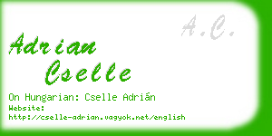 adrian cselle business card